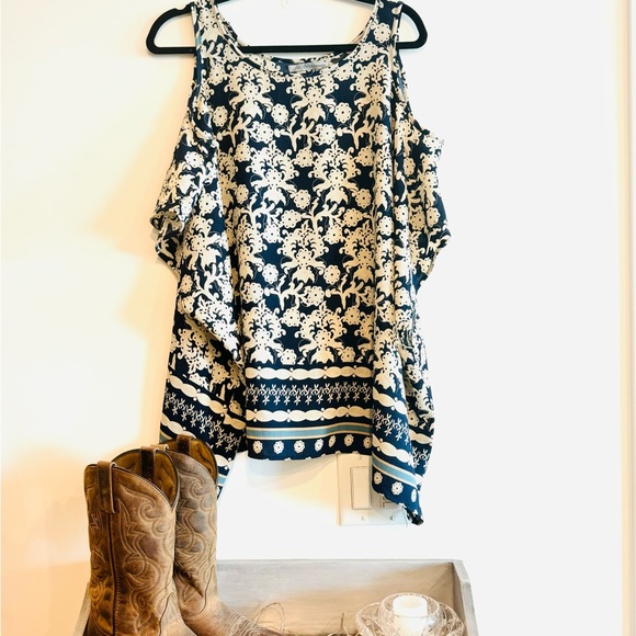 One size Boho flowy gauze top - Picture 2 of 7